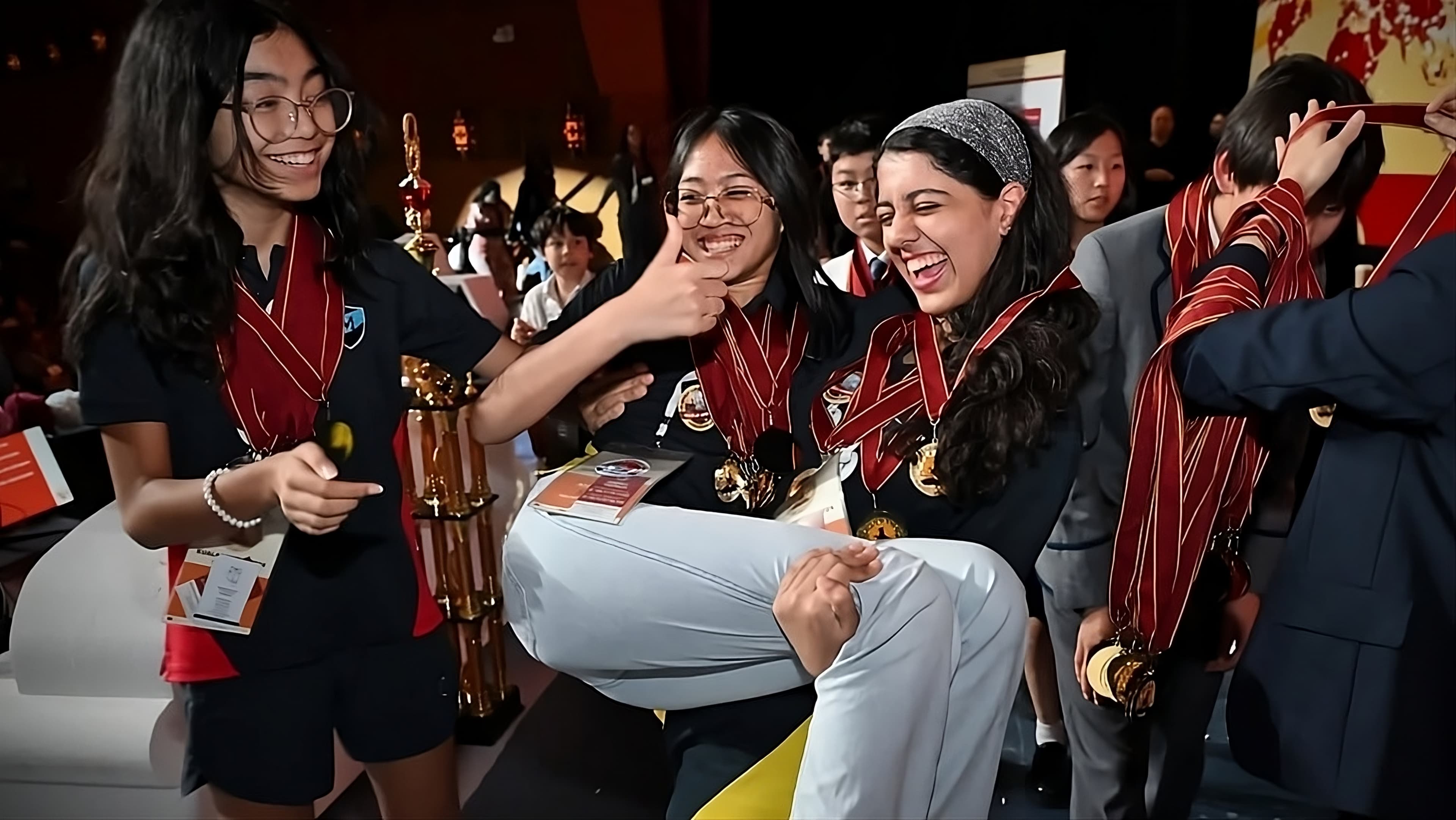 Celebration at international competition